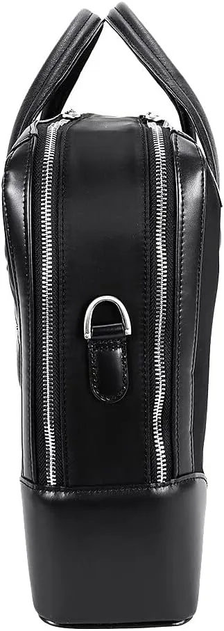 McKlein 17" Nylon Dual Compartment Laptop Briefcase- HARPSWELL