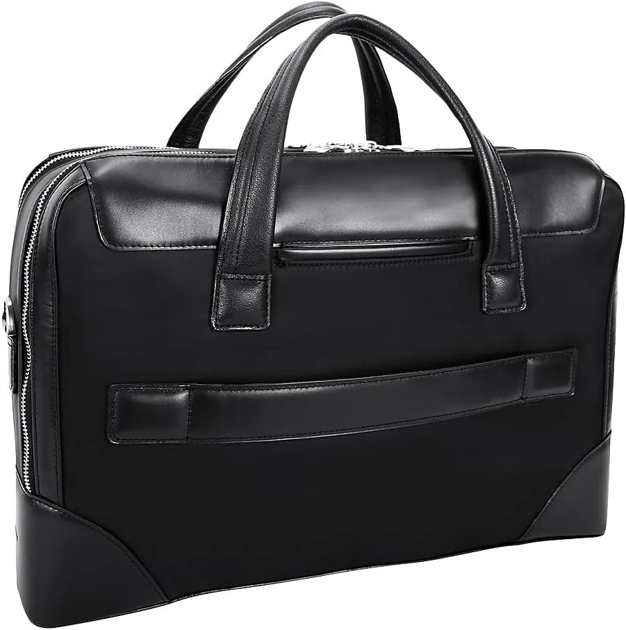 McKlein 17" Nylon Dual Compartment Laptop Briefcase- HARPSWELL