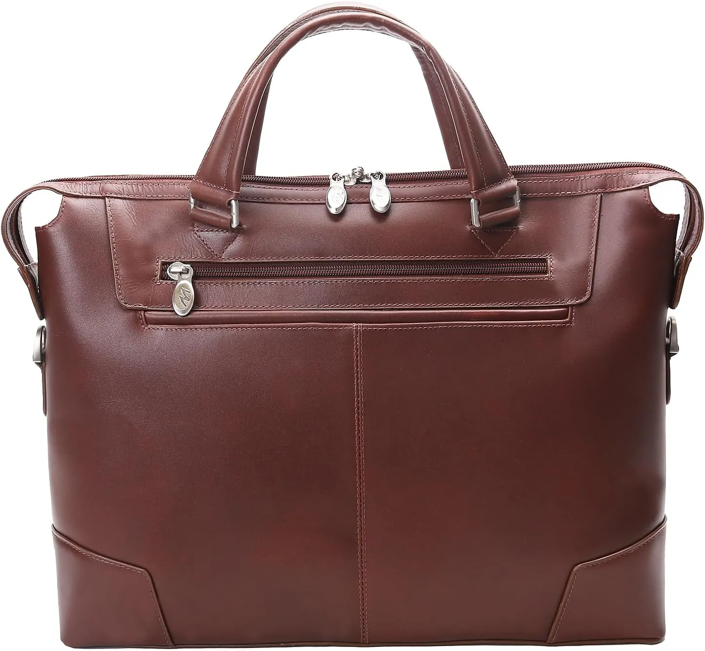 McKlein R Series Arcadia 17" Leather Slim Laptop Briefcase