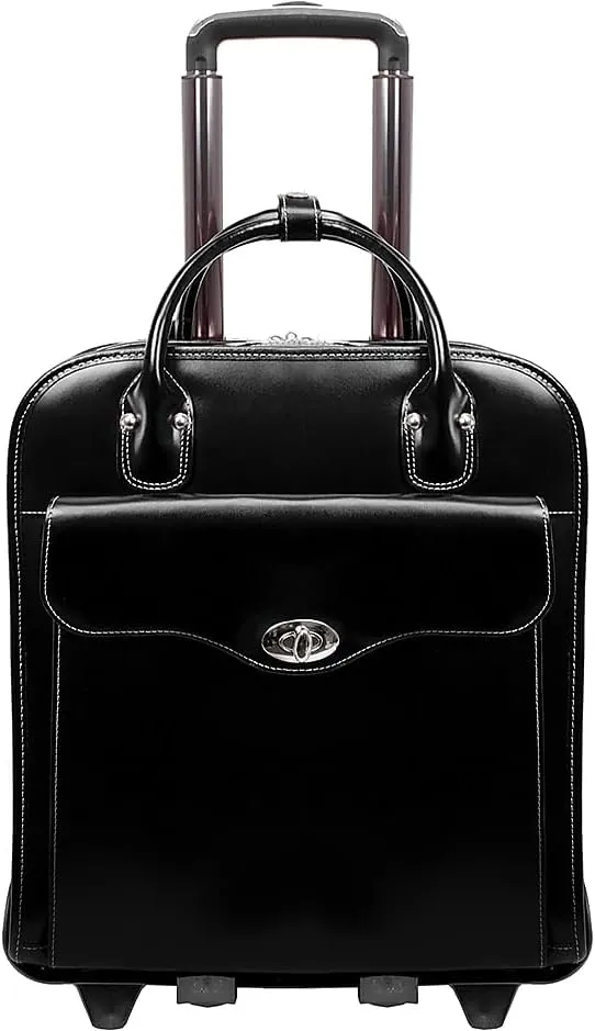 McKlein Women's Briefcase, Black, 14"x5"x16.5"