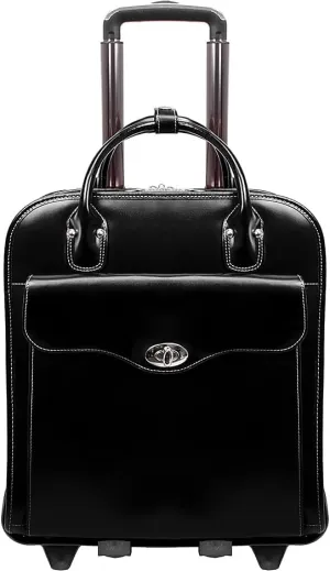 McKlein Women's Briefcase, Black, 14"x5"x16.5"