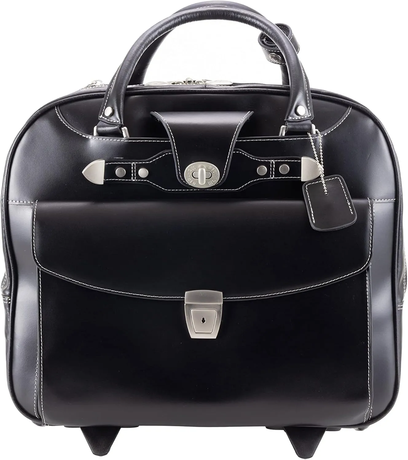 McKleinUSA Wheeled Ladies' Laptop Briefcase, Black