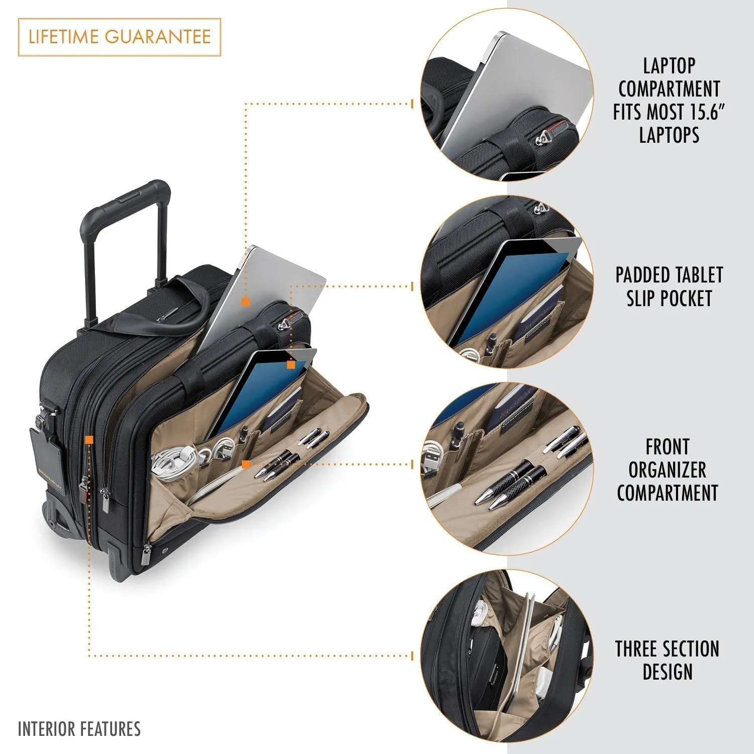 Medium 2-Wheel Expandable Brief