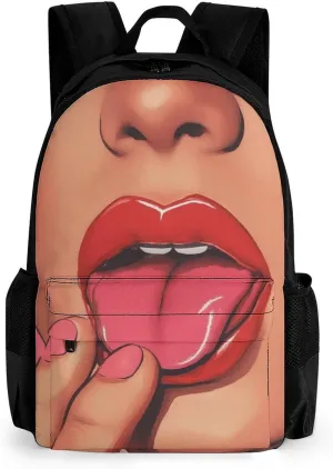 Men Women Polyester African American Black Women Sexy Woman Daypack Big Capacity Shoulder Bag With Smooth Zippers for Hiking Work Walking Cycling