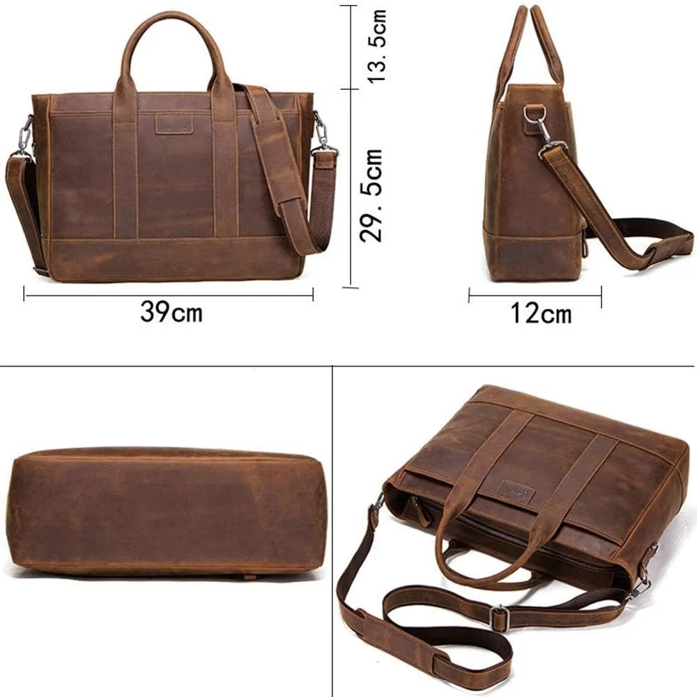 Men's Briefcase Business Large Briefcase Shoulder Handbags Briefcase for Men for Work Office Travel