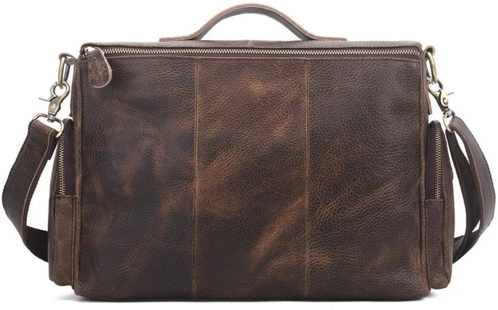 Men's Briefcase Handbags Expandable Briefcase Mens Business Briefcase Shoulder Bag for Work Office Travel