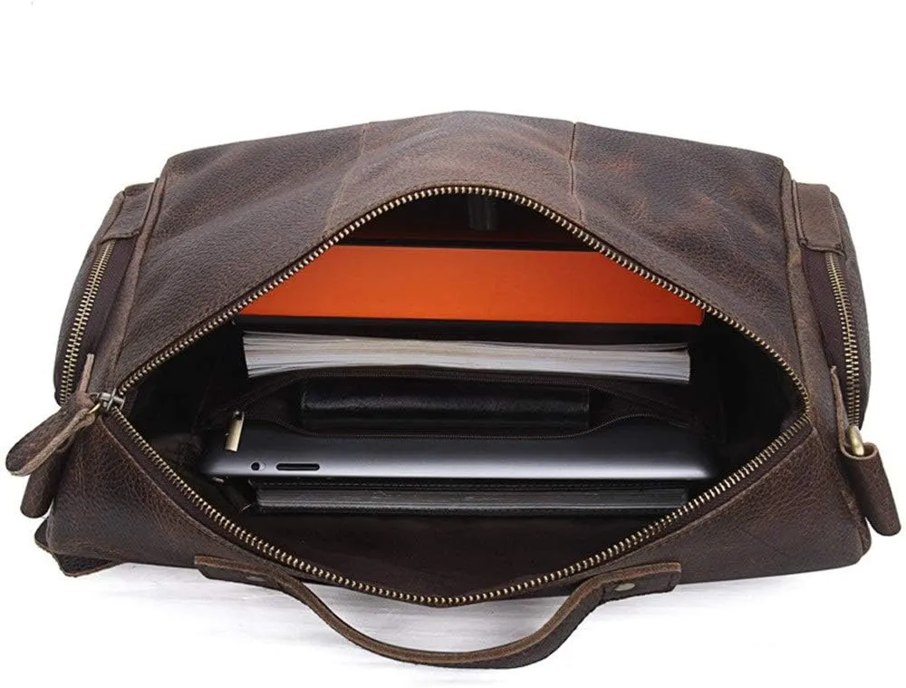 Men's Briefcase Handbags Expandable Briefcase Mens Business Briefcase Shoulder Bag for Work Office Travel