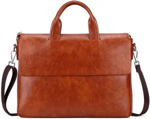 Men's Briefcase Mens Business Briefcase Shoulder Handbags With an Removable Shoulder Strap for Work Office Travel