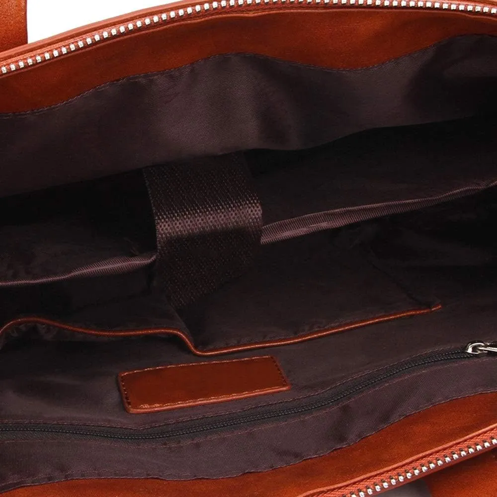 Men's Briefcase Mens Business Briefcase Shoulder Handbags With an Removable Shoulder Strap for Work Office Travel