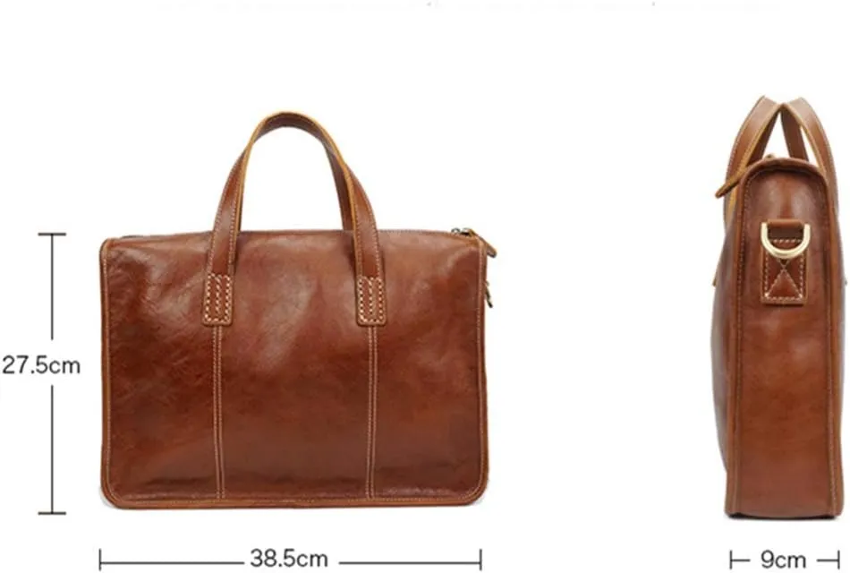 Men's Briefcase Mens Large Business Briefcase Shoulder Handbags Shoulder Strap for Work Office Travel