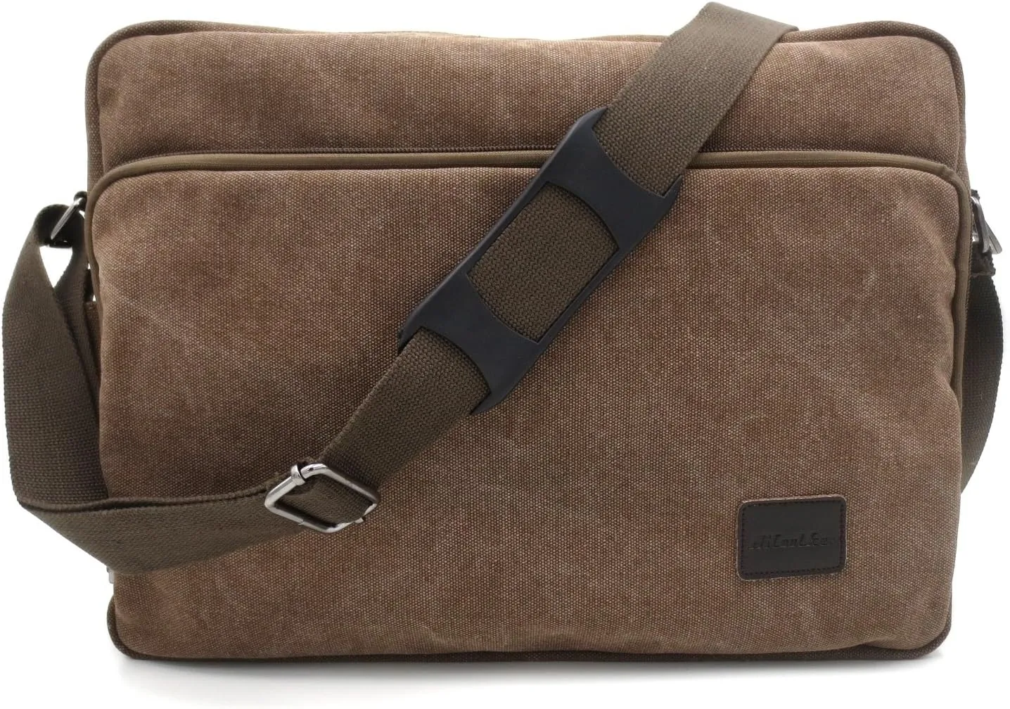 Mens Messenger Bag Canvas Shoulder Bag for Women Multi-pocket Travel Purses Satchel Work Handbag Crossbody Bag