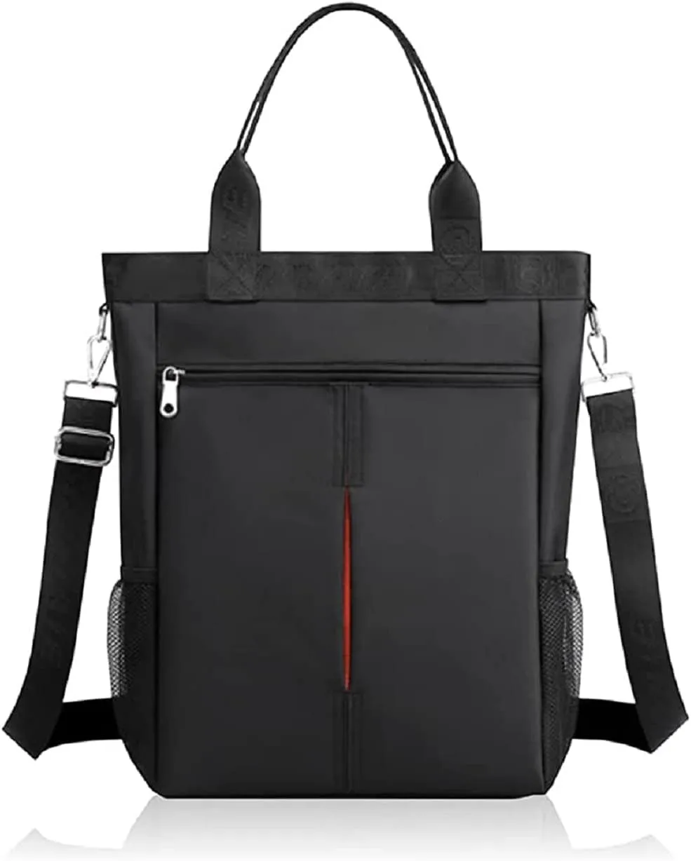Men's Tote Bag Laptop A4 Shoulder Bag Nylon Messenger Bag Crossbody Purse Waterproof for Business Travel Work Outdoor