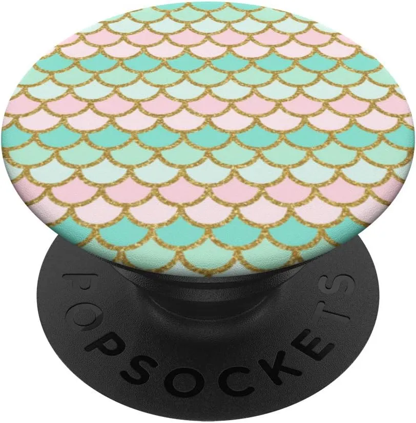 Mermaid Tail Scales Pink Teal Mint Green