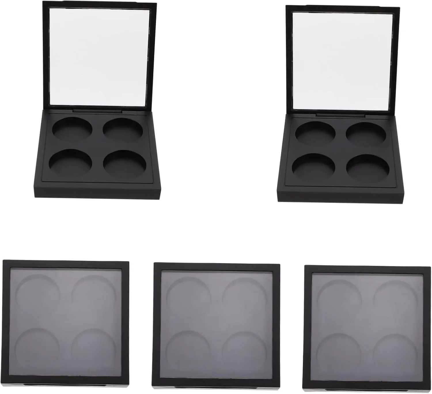 MERRYHAPY Organize Your Cosmetics 5pcs Magnetic Eyeshadow Holders Empty Circles Storage Plate for Women