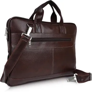 Messenger Bag, Laptop Bag for Men, PU Leather Expandable Office Bag for Men