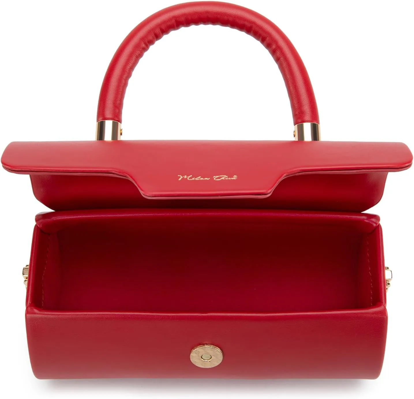 Milan Chiva Small Bags for Women Designer Mini Top Handle Purse Cute Handbags Barrel Shape Purse