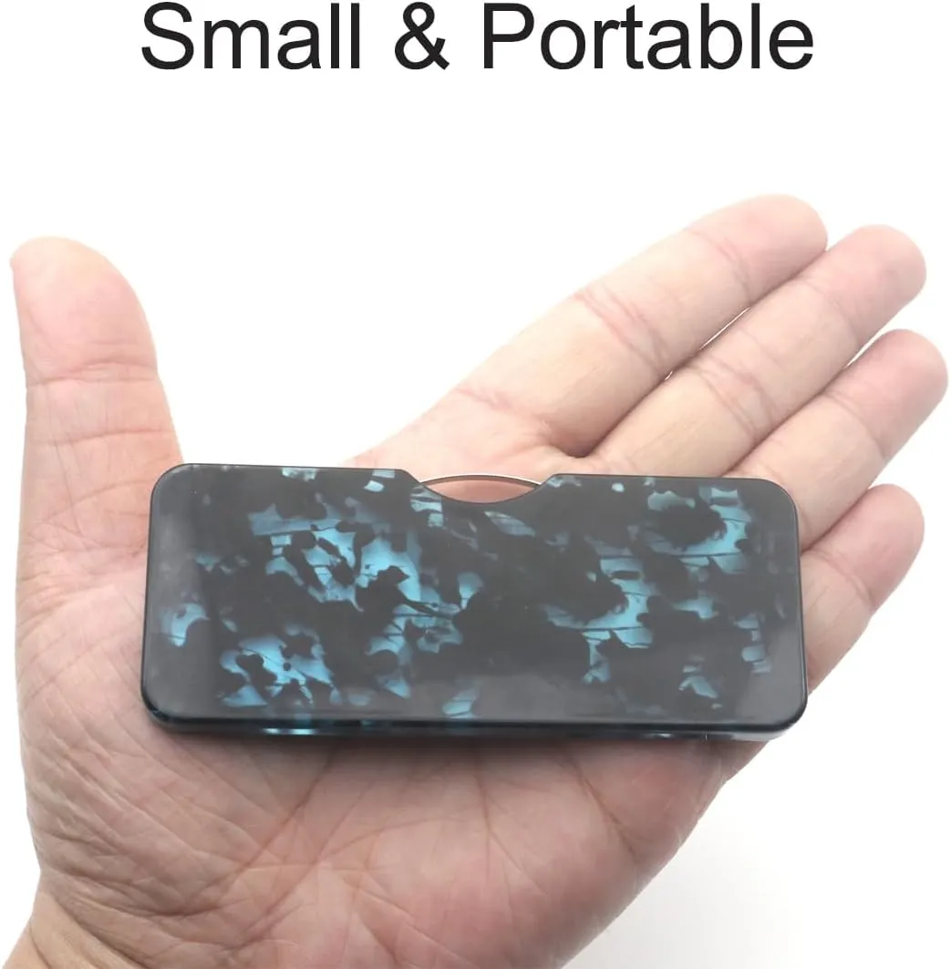 Mini Armless Reading Glasses for Men Women Slim Thin Clip on Nose Readers with Small Portable Case
