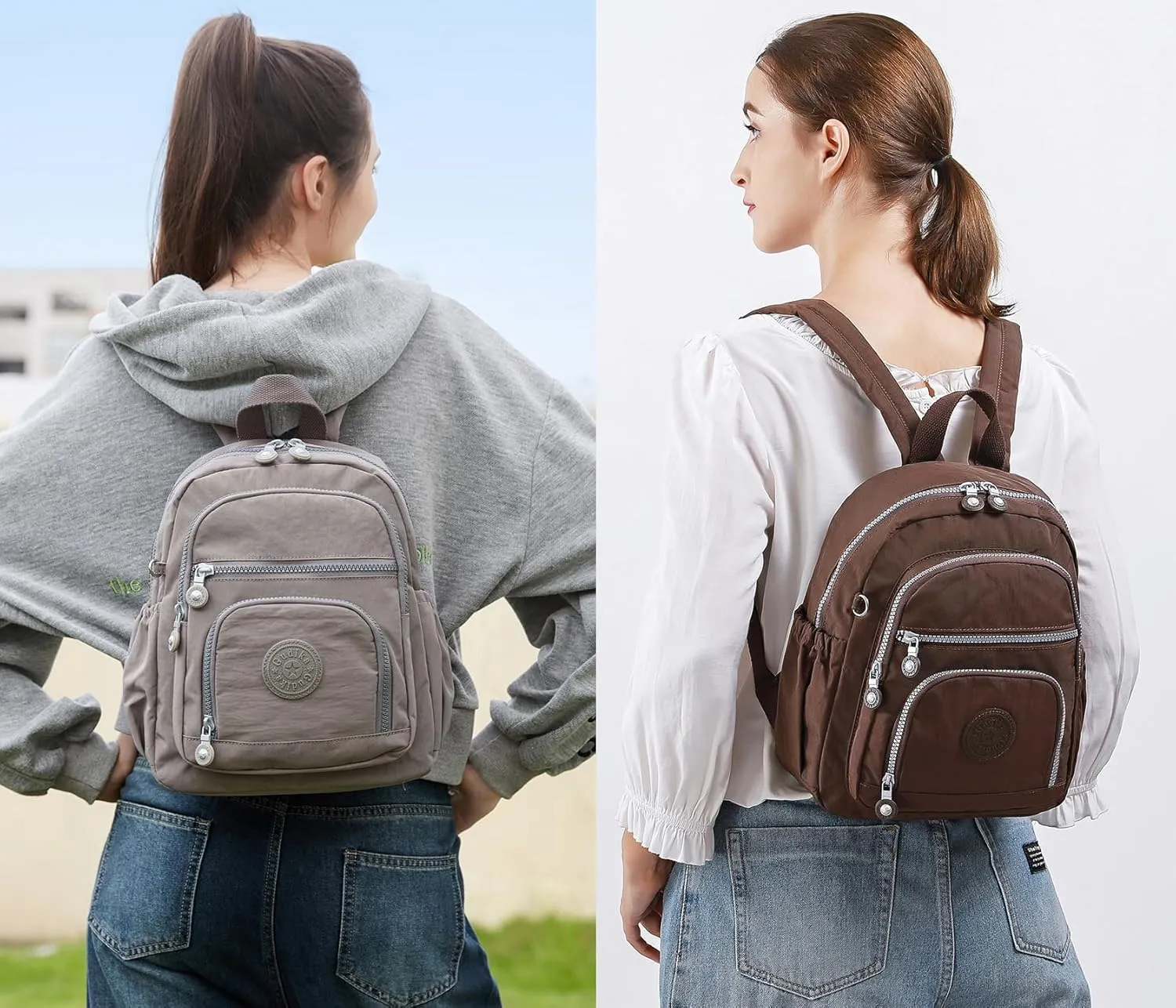 Mini Hiking Waterproof Laptop Backpack Purse for Women and Men,Travel Backpack 8.6L
