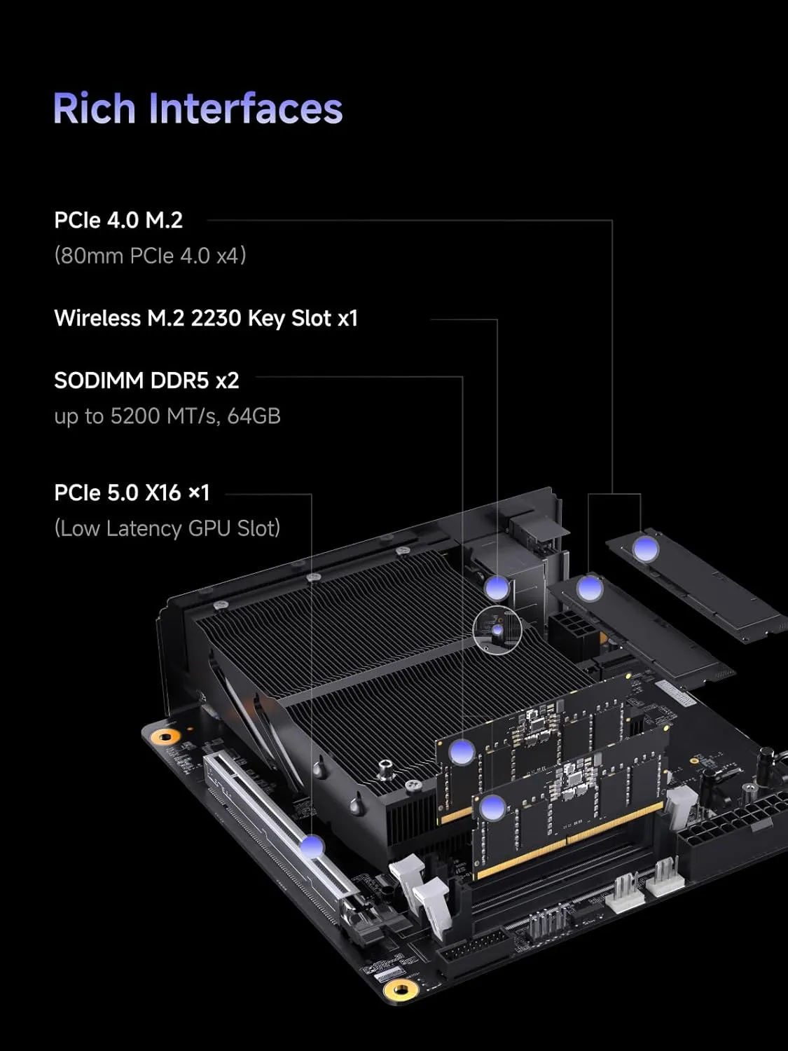 MINISFORUM 795S7 Mini Tower Gaming PC AMD Ryzen9 7945HX (16C/32T) Computer Without RAM/SSD/OS, 2x DDR5 Slots, 2x PCIe4.0 SSD, M.2 2230 Key E Slot, 2.5G Lan, HDMI DP USB-C Triple Video Outputs Computer