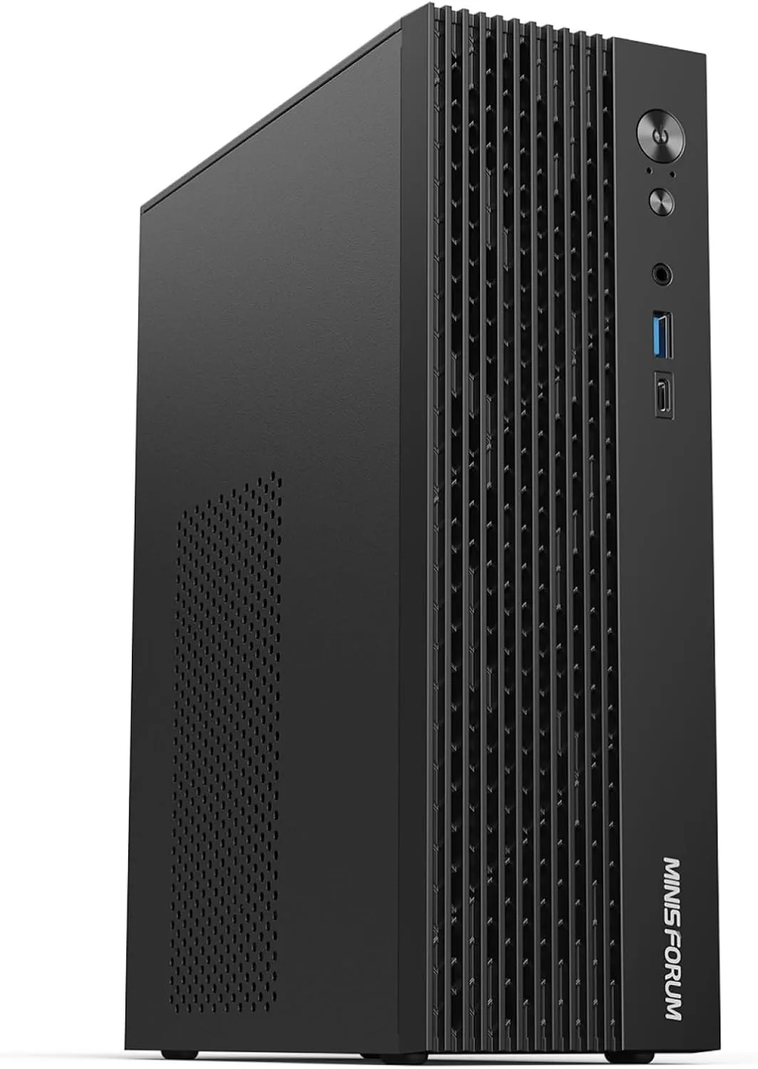 MINISFORUM 795S7 Mini Tower Gaming PC AMD Ryzen9 7945HX (16C/32T) Computer Without RAM/SSD/OS, 2x DDR5 Slots, 2x PCIe4.0 SSD, M.2 2230 Key E Slot, 2.5G Lan, HDMI DP USB-C Triple Video Outputs Computer