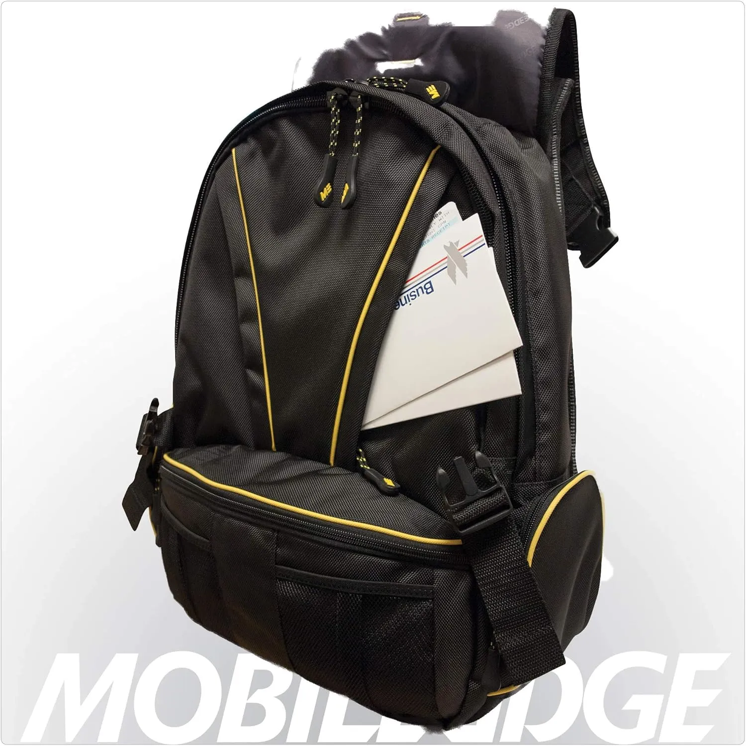 Mobile Edge - Premium 17.3" Laptop/Tablet Backpack - Black/Red Trim (MEBPP7), One Size