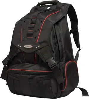 Mobile Edge - Premium 17.3" Laptop/Tablet Backpack - Black/Red Trim (MEBPP7), One Size