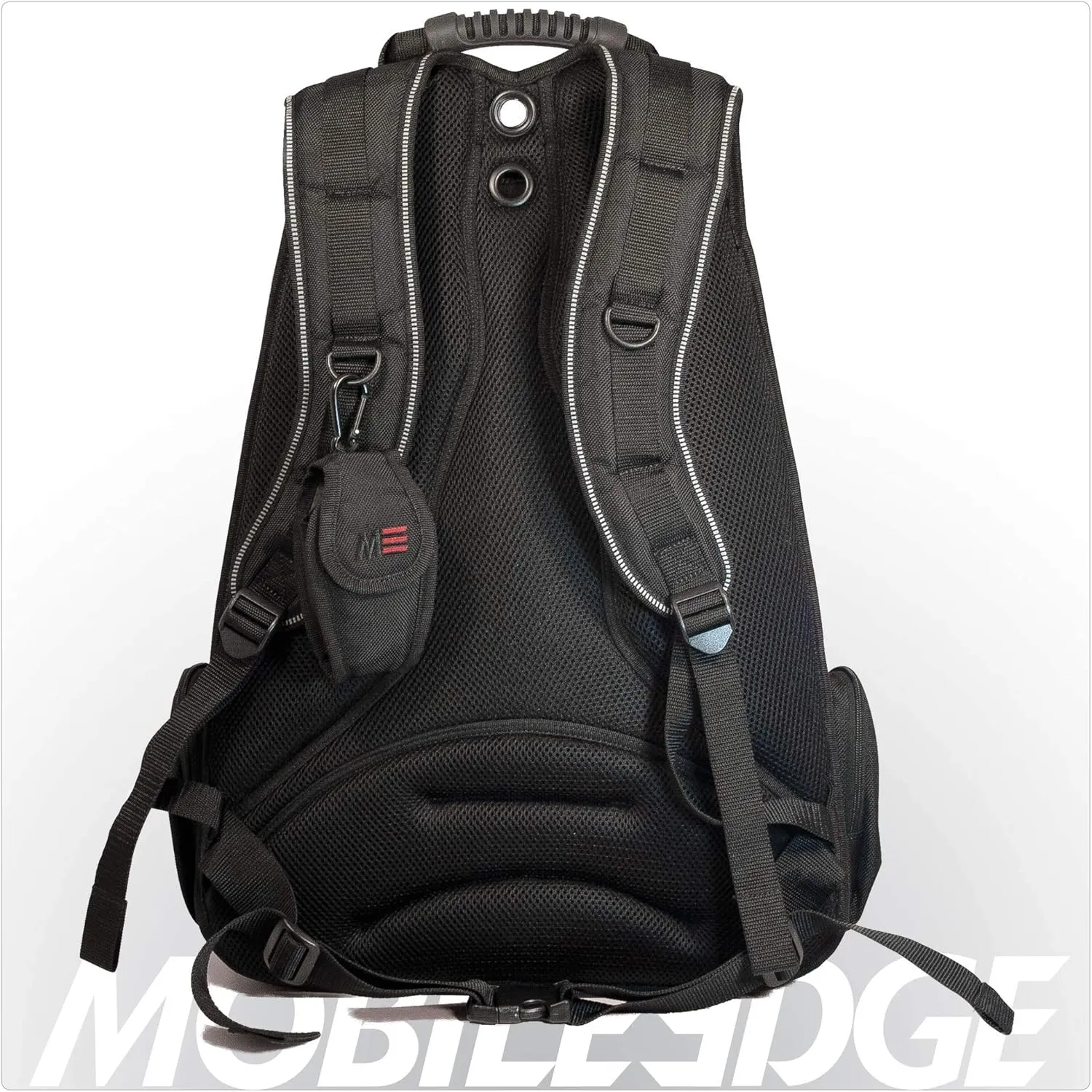 Mobile Edge - Premium 17.3" Laptop/Tablet Backpack - Black/Red Trim (MEBPP7), One Size