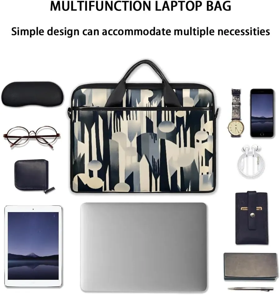 Modern Geometric 15 Inch Laptop Bag Laptop Shoulder Bag Computer Cases for Laptops or Tablets