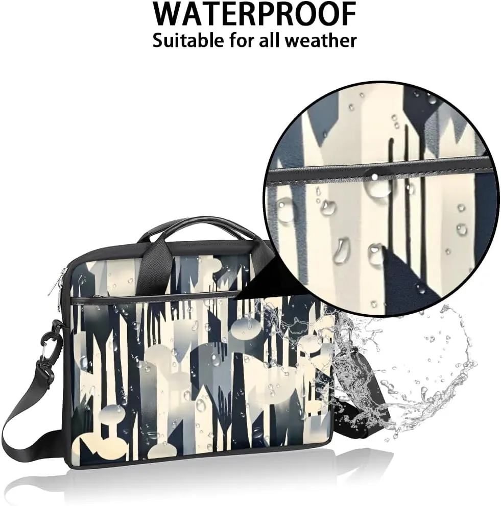 Modern Geometric 15 Inch Laptop Bag Laptop Shoulder Bag Computer Cases for Laptops or Tablets