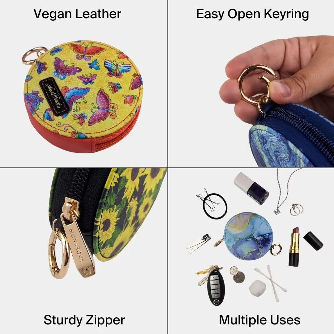 Monarque Round Zipper Case, Signature Artists (Laurel Burch Fantasticats)