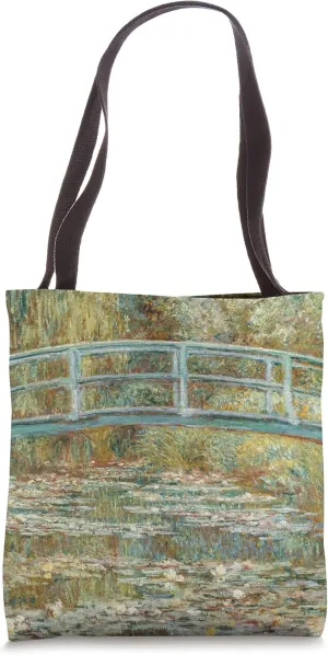 Monet's The Water-Lily Pond Modern Art Painting Tote Bag