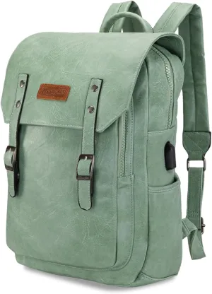 Montana West × Wrangler Womens Backpack Leather Laptop Backpack Unisex Fashion Backpack