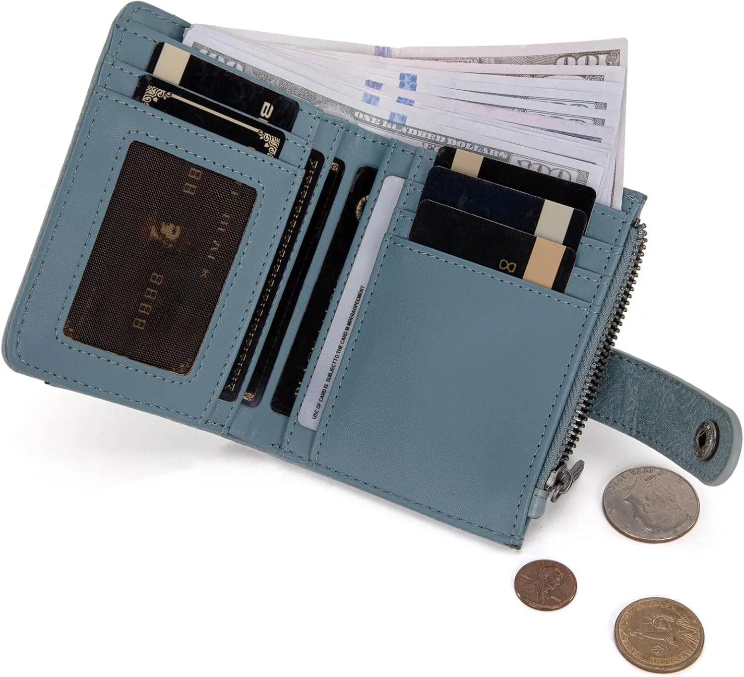 Montana West X Wrangler Small Wallet Women Wallets, Card Cases & Money Organizers Bifold Women Wallet Small Ladies Female Wallets with Removable ID Window