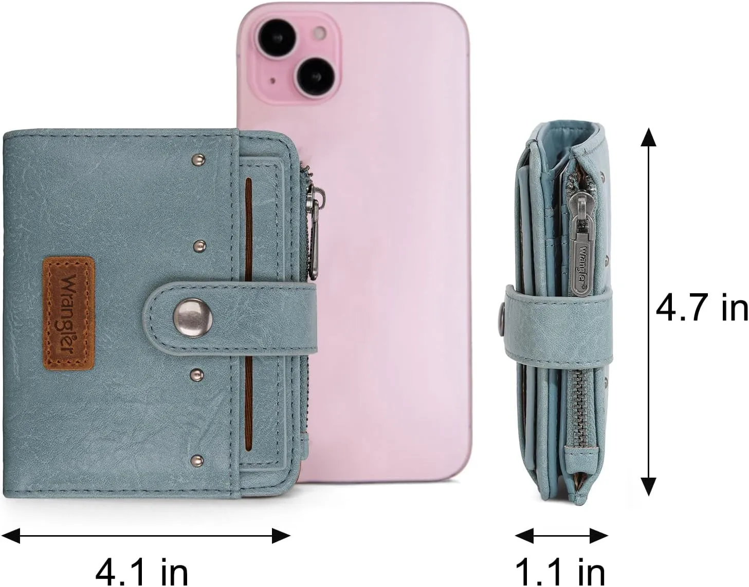 Montana West X Wrangler Small Wallet Women Wallets, Card Cases & Money Organizers Bifold Women Wallet Small Ladies Female Wallets with Removable ID Window