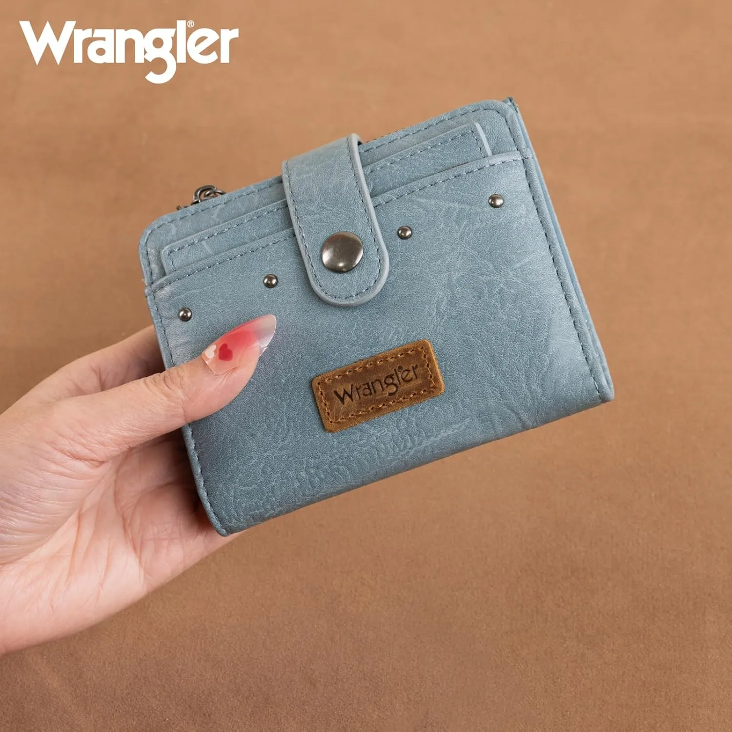 Montana West X Wrangler Small Wallet Women Wallets, Card Cases & Money Organizers Bifold Women Wallet Small Ladies Female Wallets with Removable ID Window