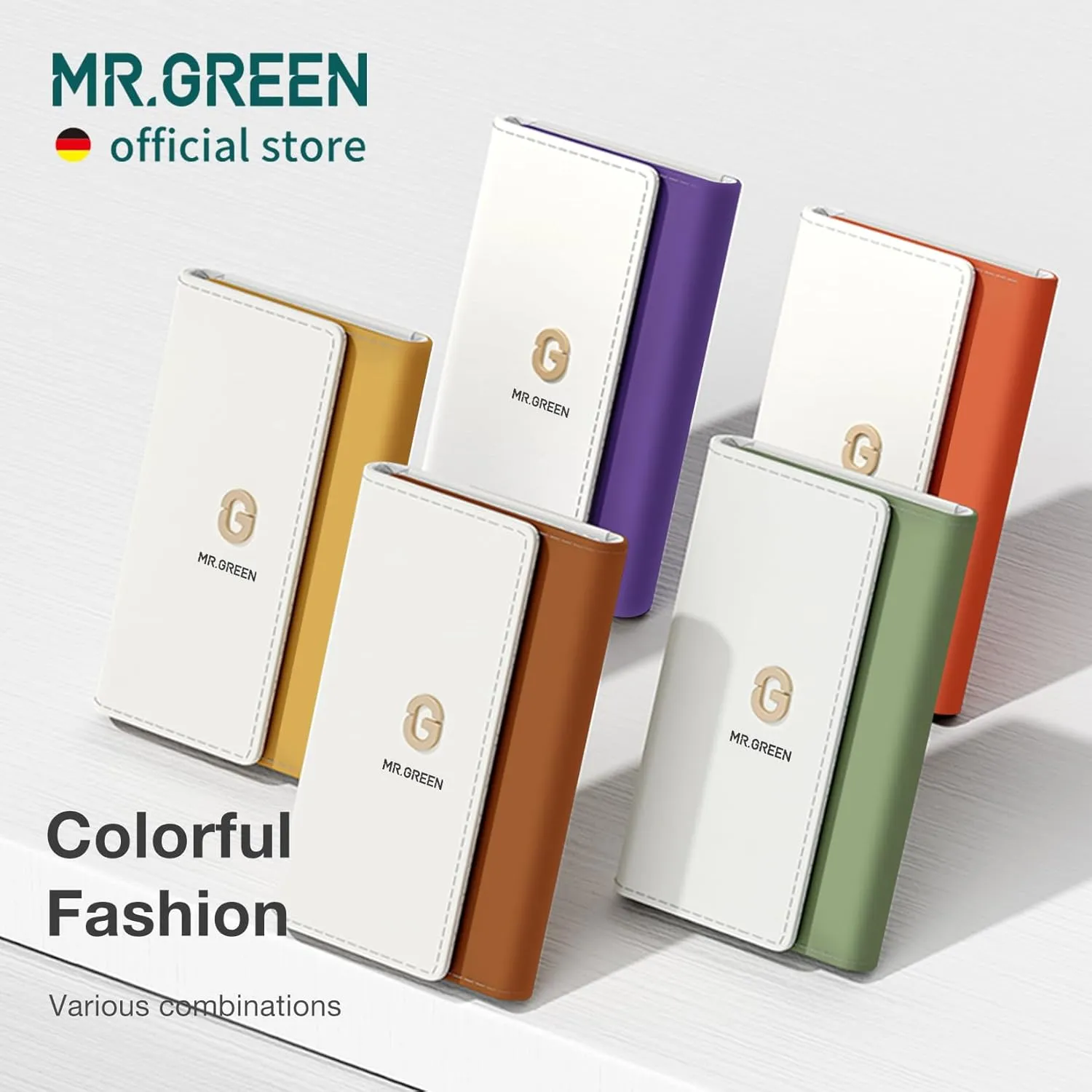 MR.GREEN Colorful Manicure Set Practical Pedicure Kits Nail Clippers Personal Care Tools Facial Hair Scissors with Fashion Case (Mr-6683 Orange)