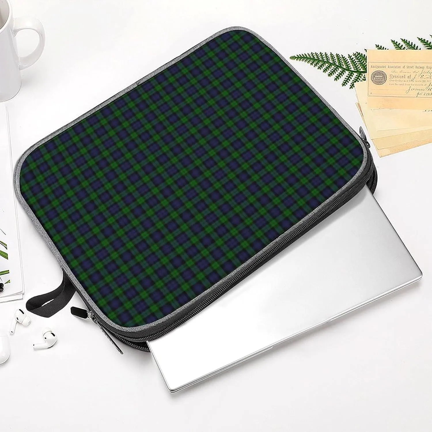 Murray Tartan Large Capacity Portable Laptop Case Unisex