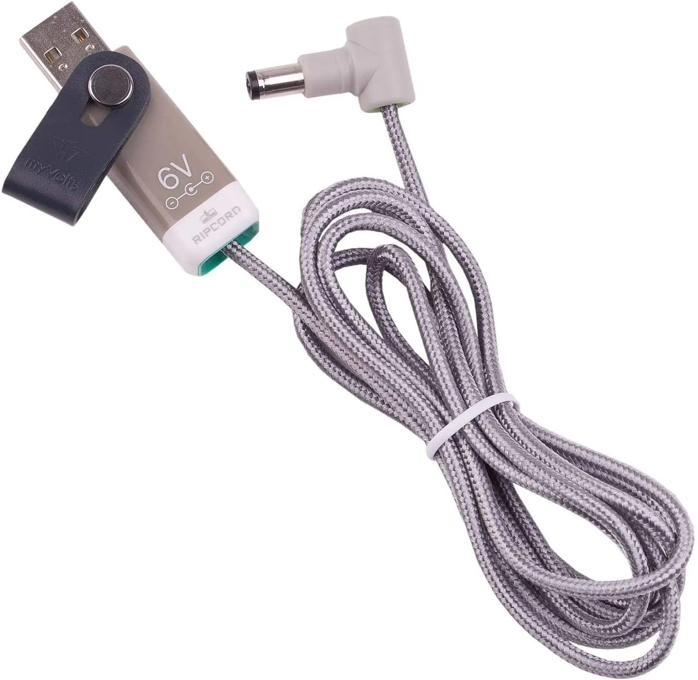 myVolts Ripcord USB to 6V DC Power Cable Compatible with Hairmax Premium Laser Comb