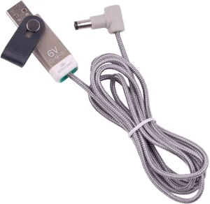 myVolts Ripcord USB to 6V DC Power Cable Compatible with Hairmax Premium Laser Comb