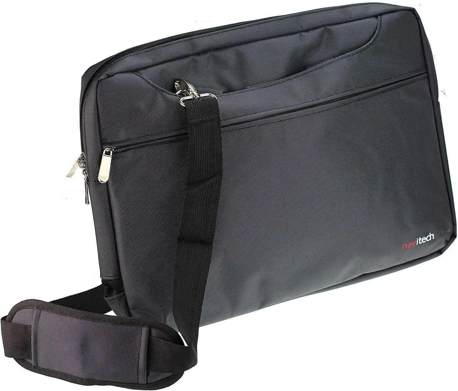 Navitech Black Sleek Water Resistant Travel Bag - Compatible with MSI Prestige 13 AI Evo A2VMG 13.3" Laptop