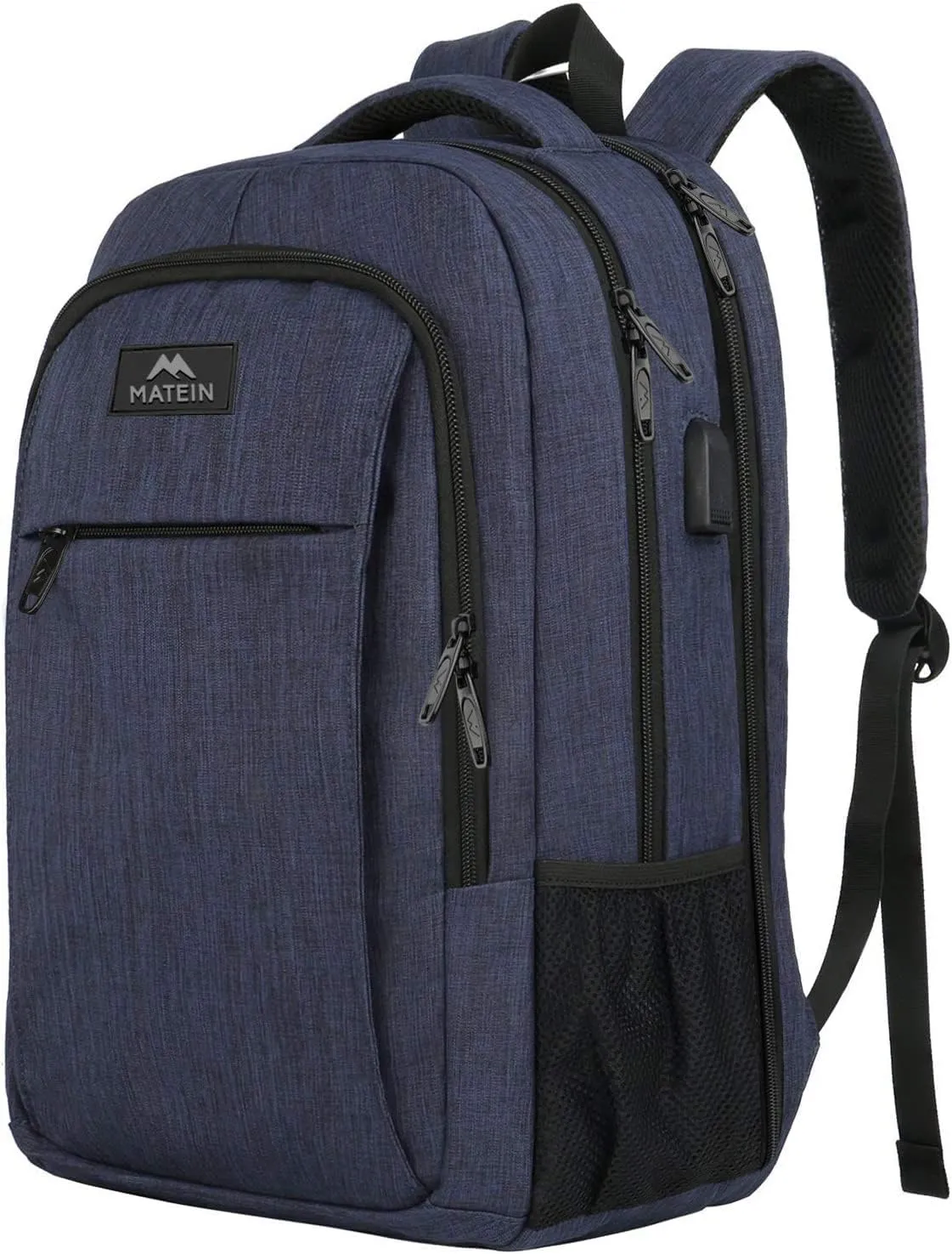 New Fusion Arrival 2024 Stylish Travel Laptop Backpack, Work Bag Lightweight Laptop Bag with USB Charging Port, anti Theft Business Backpack, Water Resistant School Rucksack Gift for Men and Women, Fits 15.6 Inch Laptop, Grey