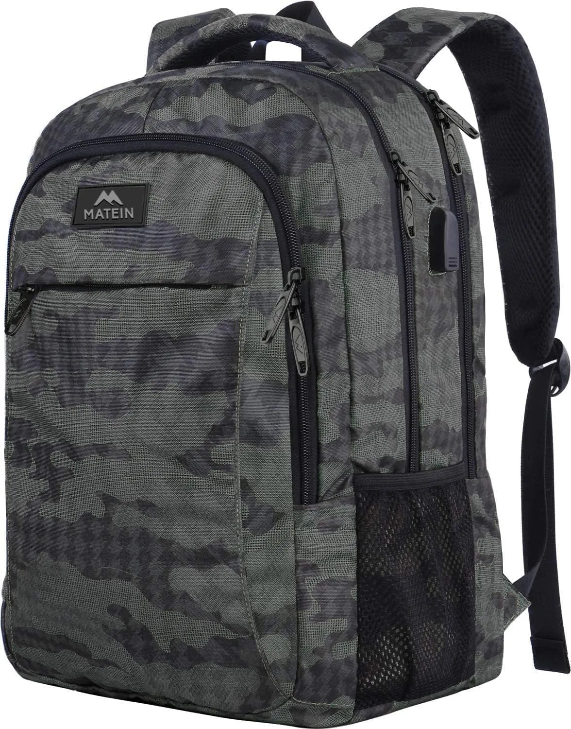 New Fusion Arrival 2024 Stylish Travel Laptop Backpack, Work Bag Lightweight Laptop Bag with USB Charging Port, anti Theft Business Backpack, Water Resistant School Rucksack Gift for Men and Women, Fits 15.6 Inch Laptop, Grey