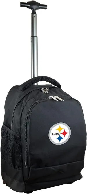 NFL Wheeled Backpack, 19-inches, Black
