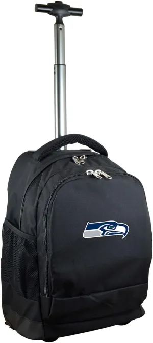 NFL Wheeled Backpack, 19-inches, Black