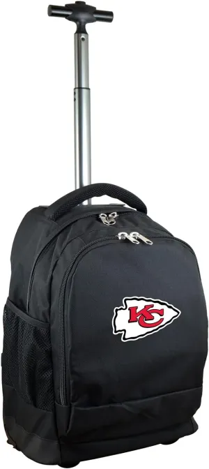 NFL Wheeled Backpack, 19-inches, Black