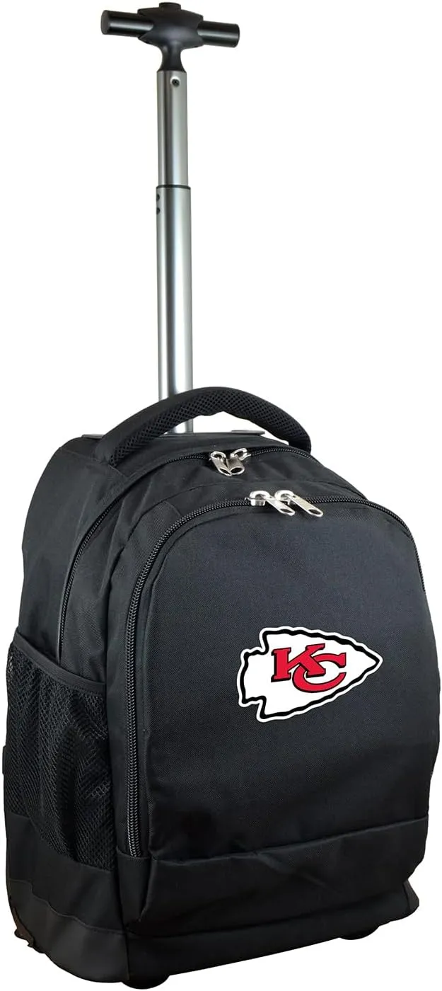 NFL Wheeled Backpack, 19-inches, Black