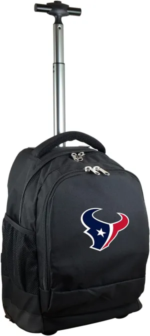 NFL Wheeled Backpack, 19-inches, Black