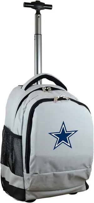 NFL Wheeled Backpack, 19-inches, Grey