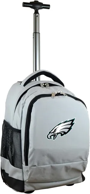 NFL Wheeled Backpack, 19-inches, Grey