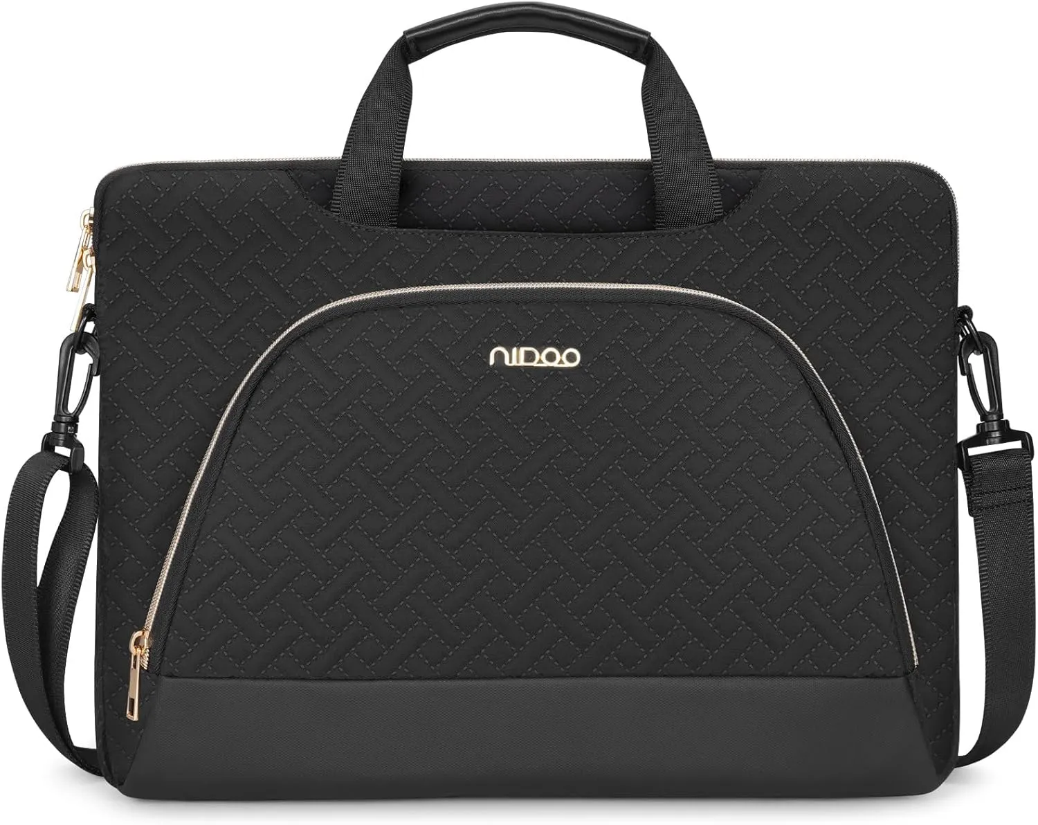 NIDOO 17.3 inch Laptop Bag 17 inch Laptop Sleeve Shoulder Computer Case for HP Gaming Pavilion 17/ Acer Chromebook 317/17.3" Lenovo Legion 5 / Dell G7/ LG Gram 17 / MSI 17 / ASUS ROG Handbag, Black
